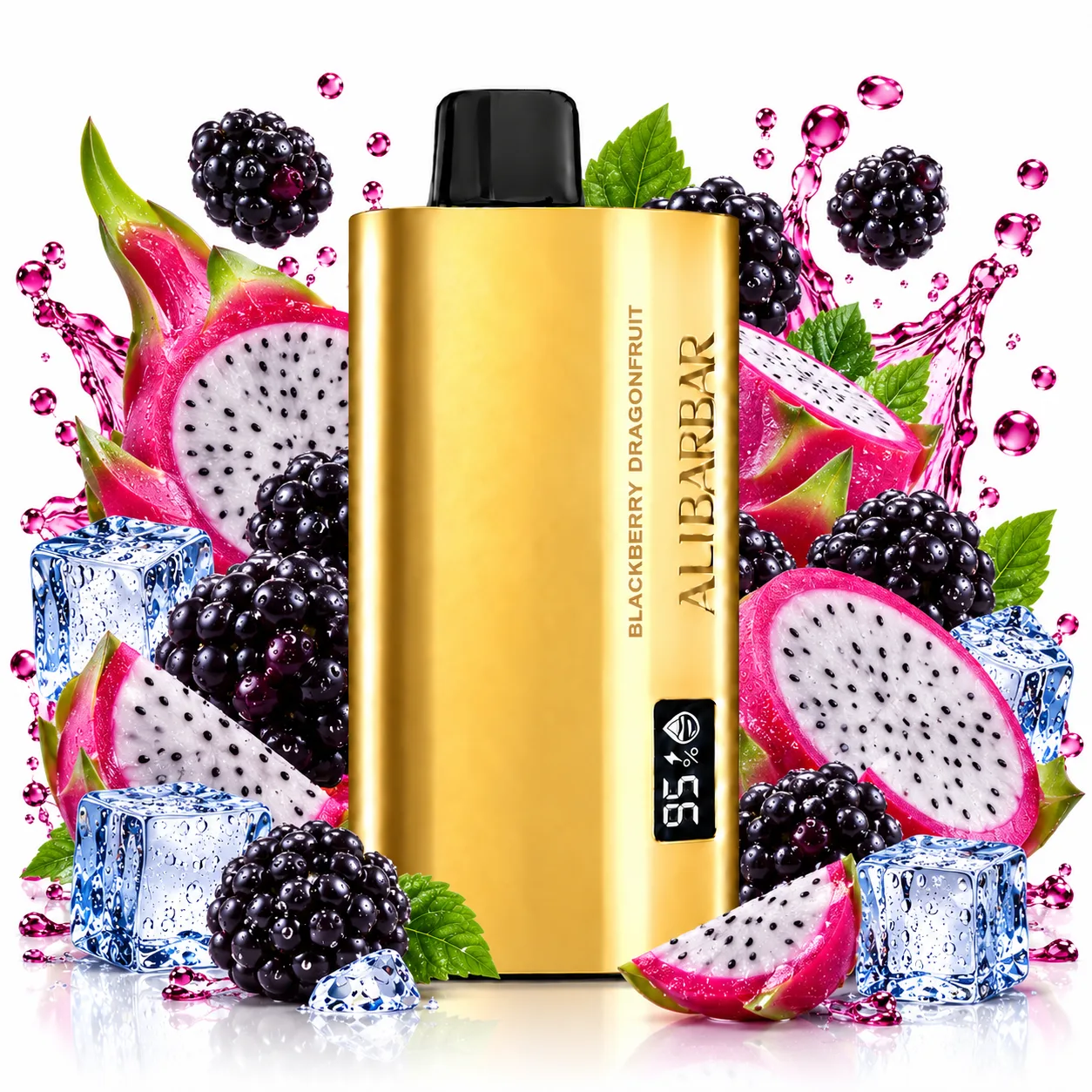 ALIBARBAR TEQ 12000 Puffs –Blackberry dragon fruit