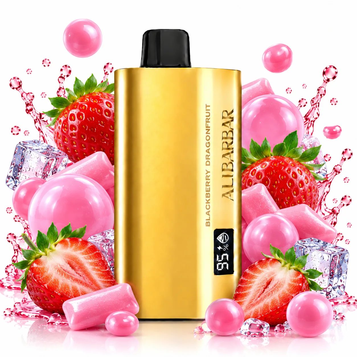 ALIBARBAR TEQ 12000 Puffs –STRAWBERRY BUBBLEGUM