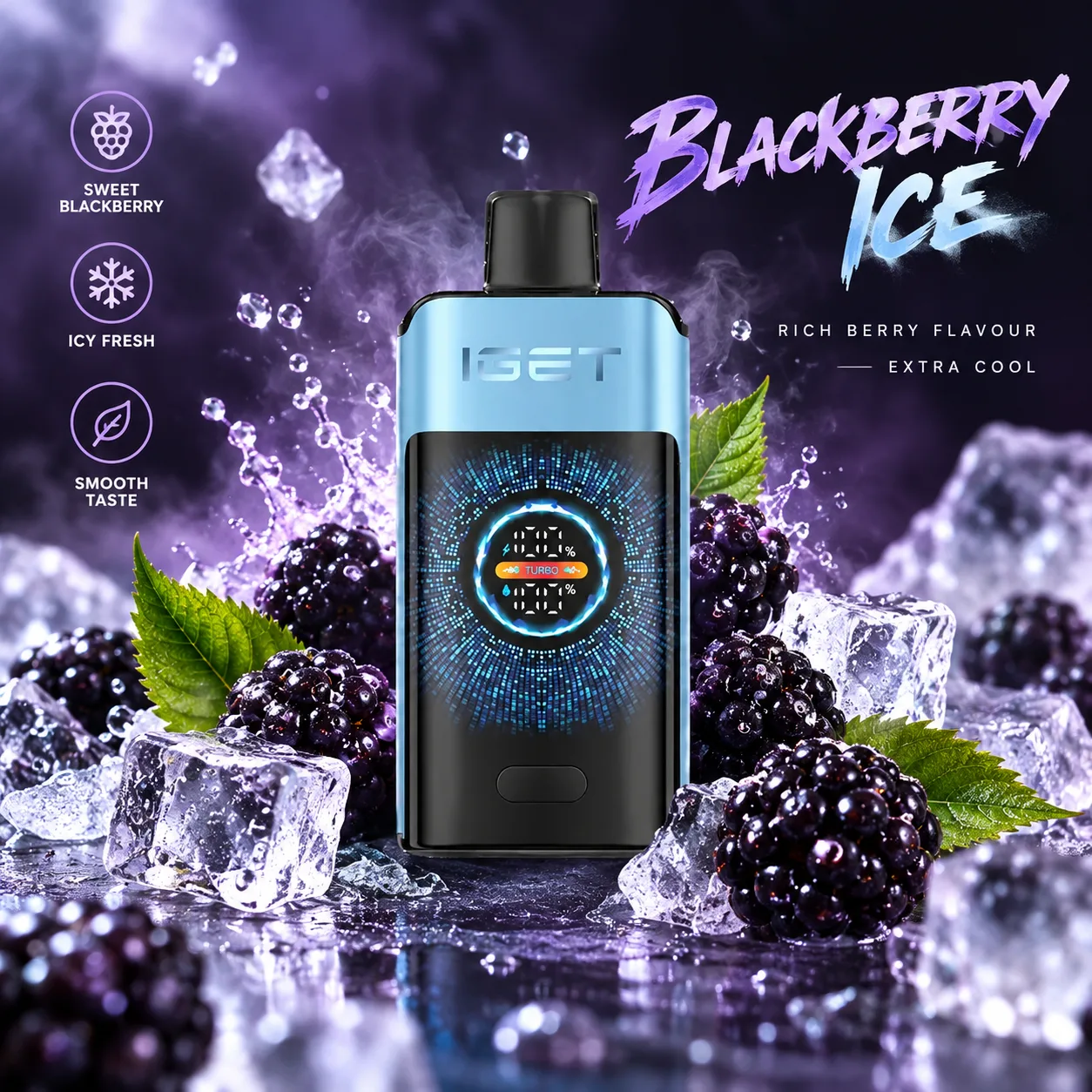GET One 12000 Puffs – Blackberry ice